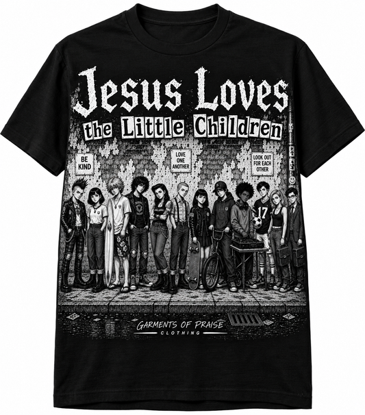 Jesus Loves The Little Children Front Print