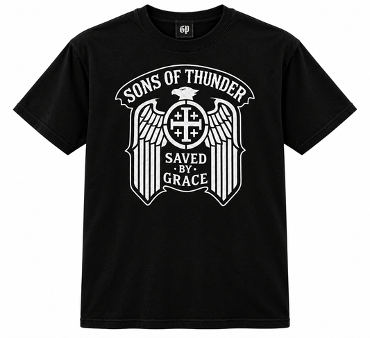 SAVED By GRACE Front Print