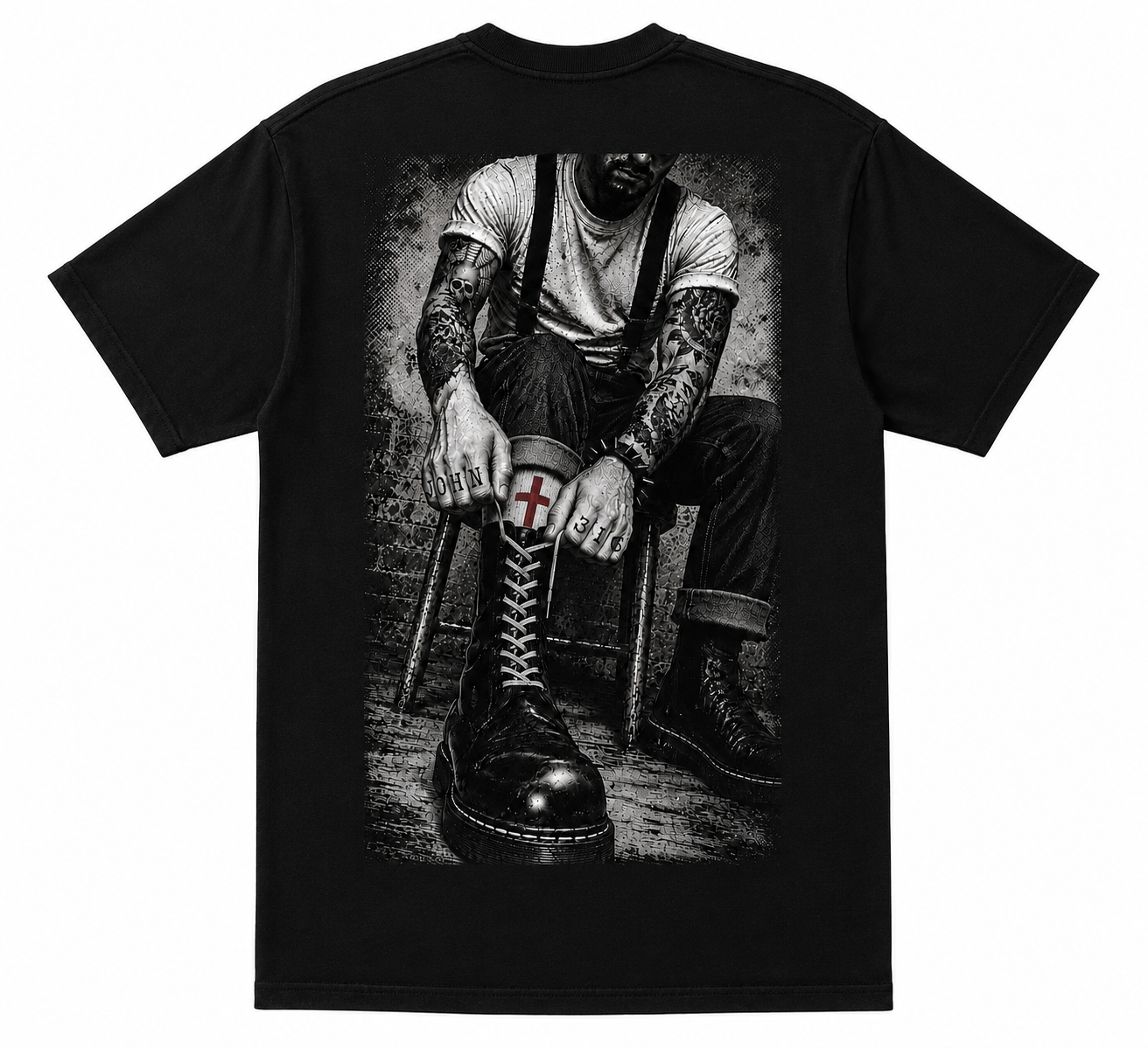 Laced Up Back Print