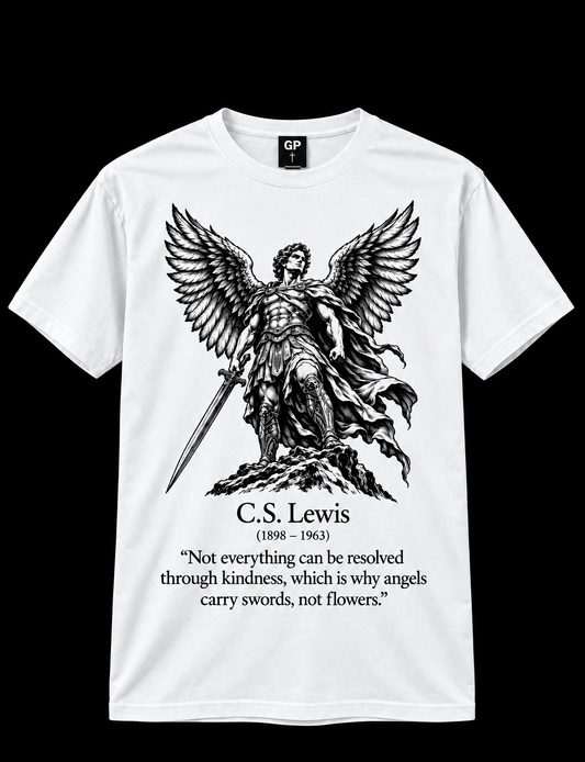 Angels Carry Swords Christian Tee