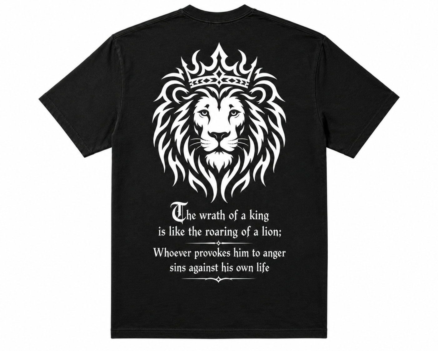 Roaring Lion Back Print