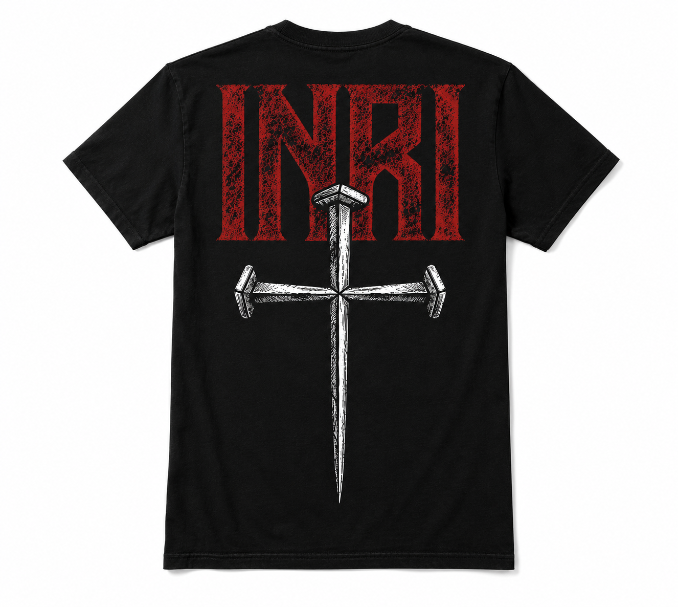 INRI with Cross Back Print