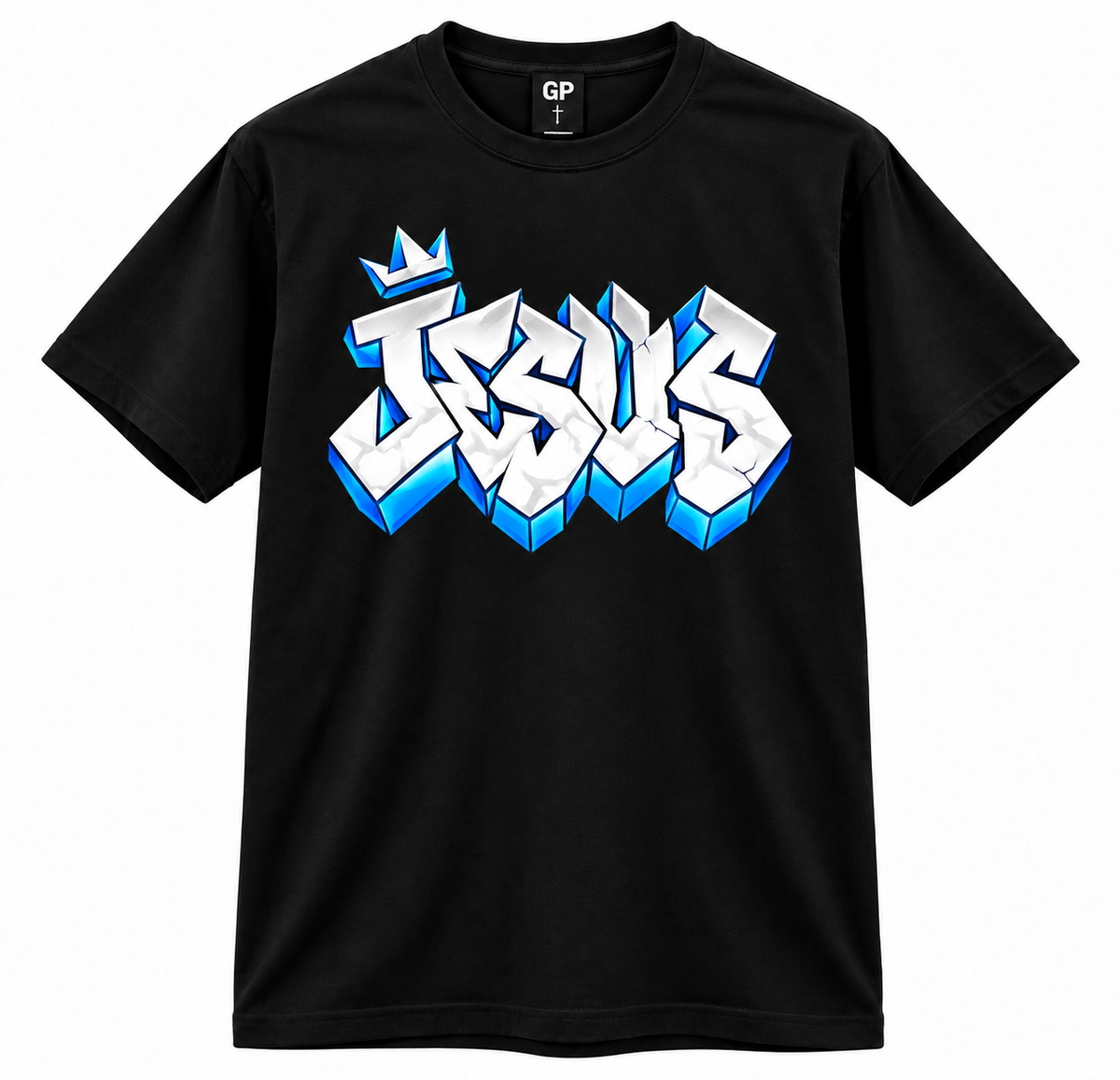KING JESUS Front Print Christian Tee