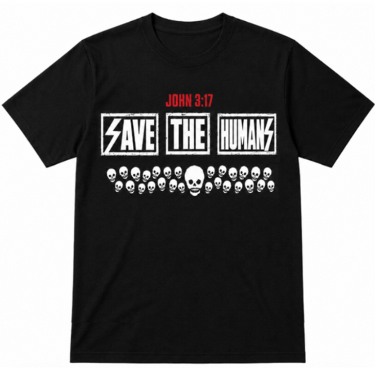 SAVE THE humans Front Print