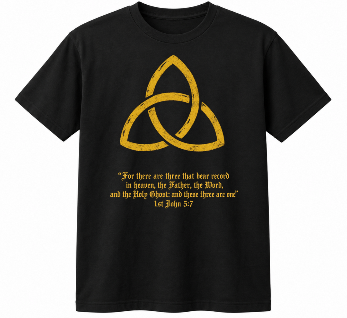 TRINITY Front Print Christian Tee