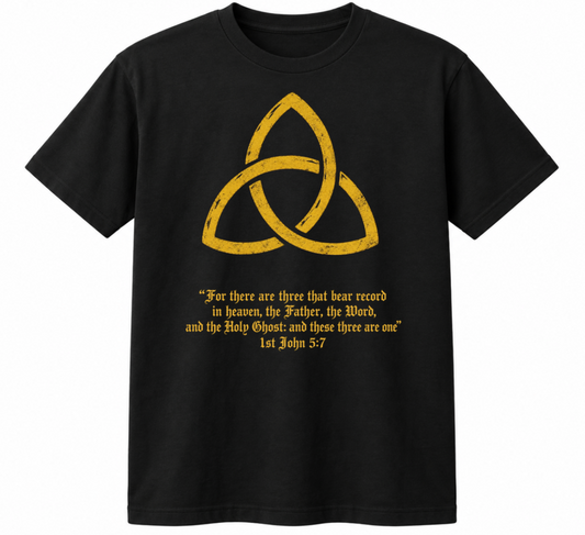 TRINITY Front Print Christian Tee